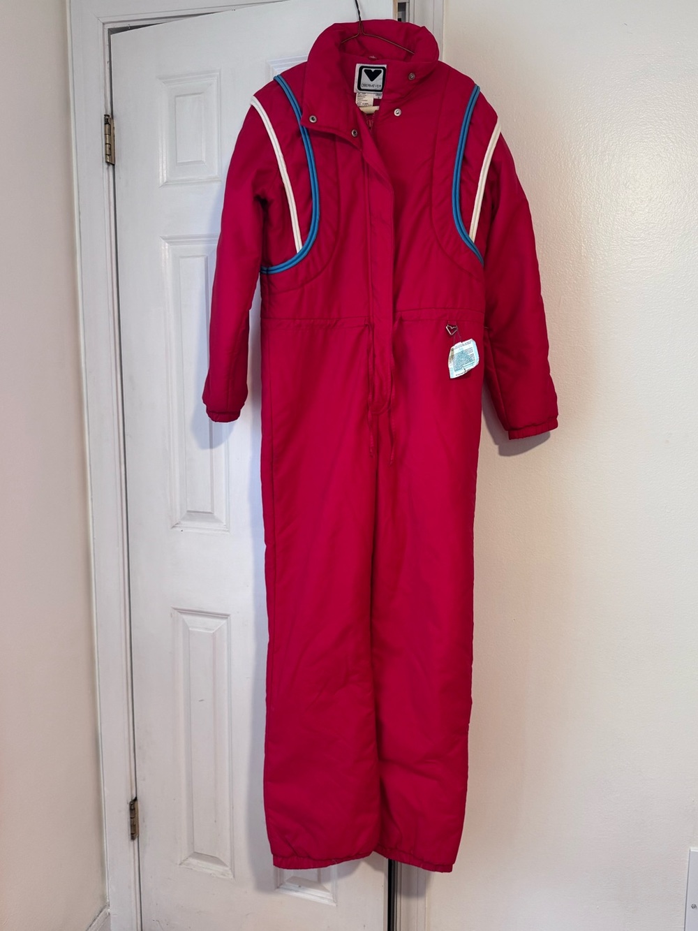 Vintage Obermeyer CASSIE 80s-90s Women’s Red One Piece Ski Snow Suit Size 8